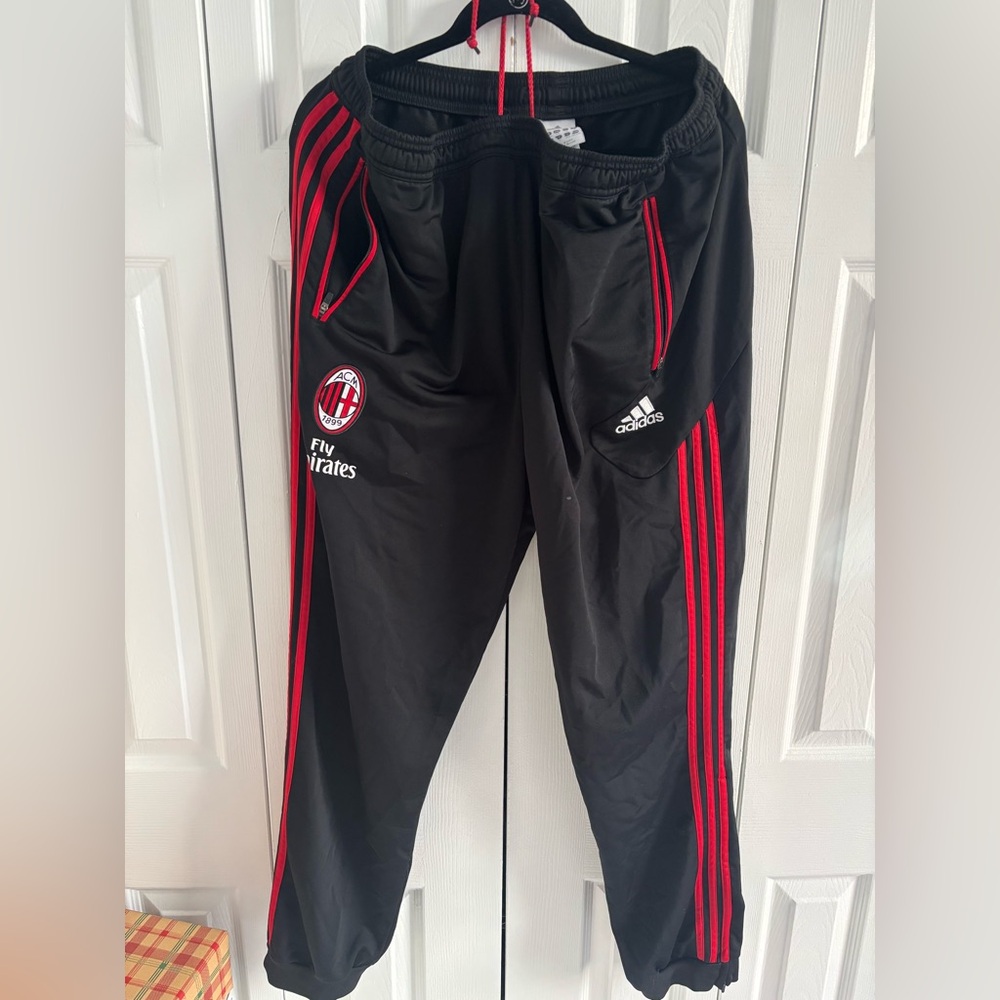 Adidas AC Milan Sweatpants 2XL Black